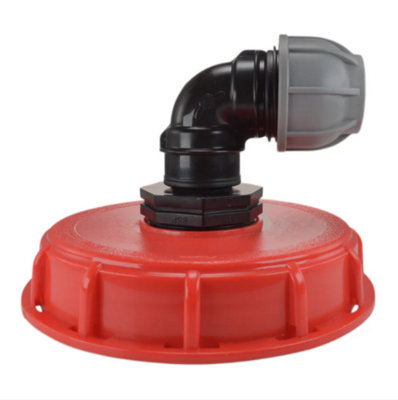 IBC 6-INCH CAP KIT WITH 25MM MDPE ELBOW