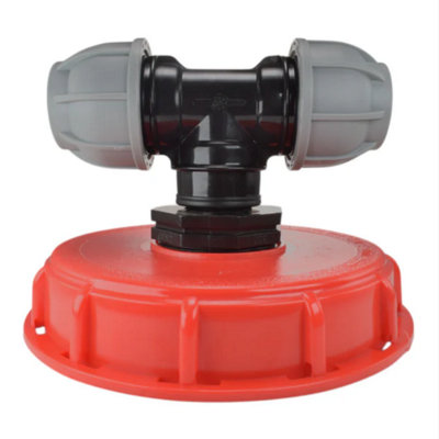 IBC 6-inch Cap Kit with 25mm MDPE Tee