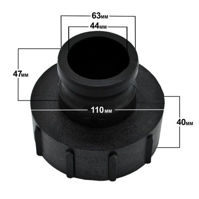 2 Inch Buttress To Pipe Thread Adapters - 3 Pack Plumbing Fittings