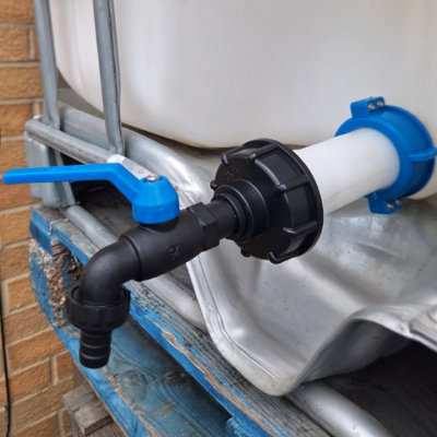 Ibc S60x6 Storage Tank Easy Fit Swivel Extender+Ultra Tough Black Raven ...