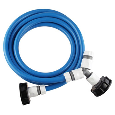 IBC Tank Connection 3m Set  WL S60X6 Cap with 3/4" BSP Thread and Complete Hose Connector Kit