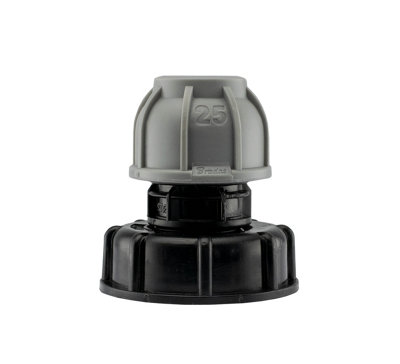 ibc water storage tank outlet kit for 2" s60x6 coarse threaded outlet-25mm mdpe water supply pipe /irrigation pipe