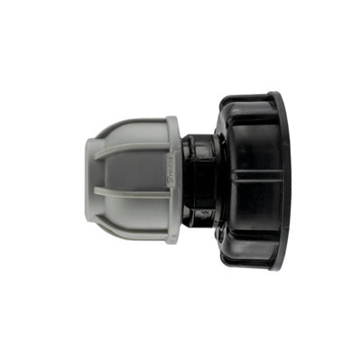 ibc water storage tank outlet kit for 2" s60x6 coarse threaded outlet-32mm mdpe water/irrigation pipe