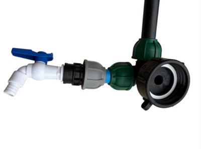 IBCTAP34BSPM-45D-001 IBC 25cm Riser Tap Connection Kit with Side Tap