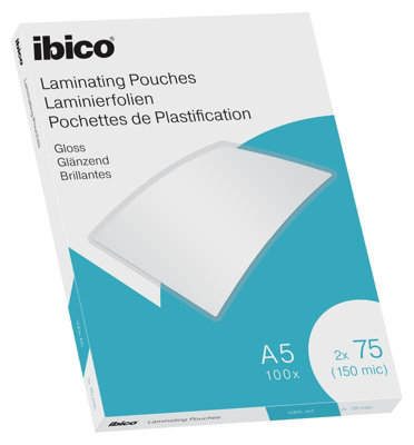 Ibico Crystal Clear 100-Pack 150 Micron Gloss Laminating Pouches A5 Price Comparisons | Compare The Build