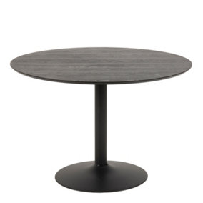 Ibiza Round Dining Table in Black Ash