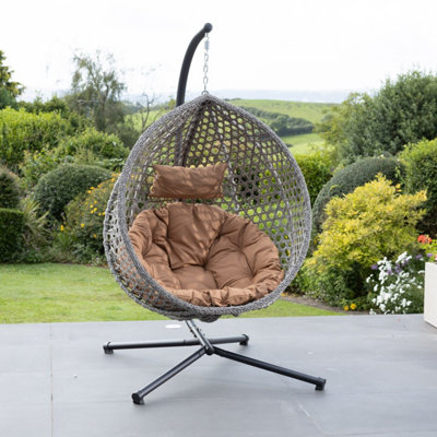 Ibstone Swing Egg Pod Chair - Brown