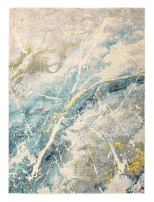 Ice Abstract ,Funky Modern Easy to clean Rug for Dining Room -160cm X 220cm