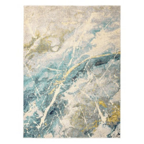 Ice Abstract ,Funky Modern Easy to clean Rug for Dining Room -160cm X 220cm