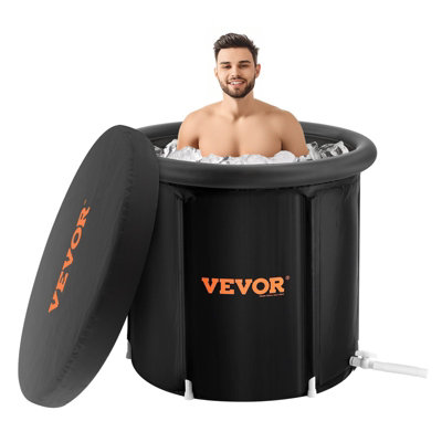 Ice Bath Tub, 90 cm Long Cold Water Therapy Plunge Tub for Athletes ...