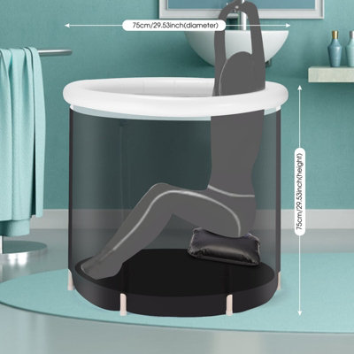 Ice Bath Tub Spa for Cold Water Therapy Recovery Plunge Pool With Lid - 3