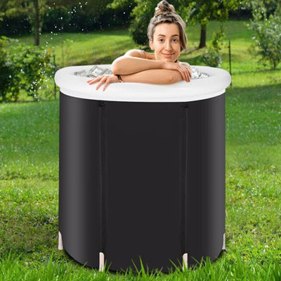 Ice Bath Tub Spa for Cold Water Therapy Recovery Plunge Pool With Lid - 5