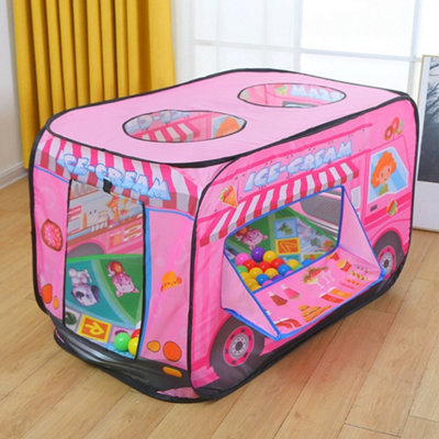 Ice Cream Truck Pop Up Kids Play Tent for Boys And Girls Indoor