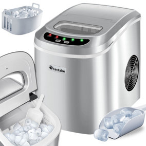 Ice maker for bullet ice cubes - silver
