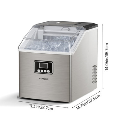 Ice Maker Machine 2.2L Water Tank with LCD Display and Timer