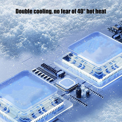 Ice Pack High speed Fan Refrigeration Handheld Small Powerful Cooling ...