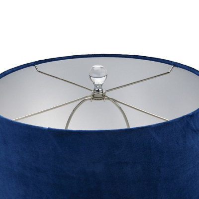Ice Shadows Table Lamp with Lampshade - Glass - L41 x W41 x H67 cm - Black/Blue/White - 3