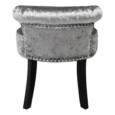 Black velvet deals dressing table stool