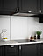 Ice White 6mm Glass Self-Adhesive Kitchen Splashback 600mm x 750mm Easy To Apply