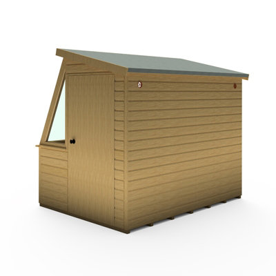 Iceni 8 x 6 Feet Potting Shed Pre Hung Doors with Opening Glass Side Window Style B