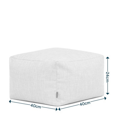 icon Amara Footstool Outdoor Woven, Natural