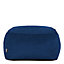 icon Amara Velvet Bean Bag Pouffe Navy Blue