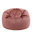 icon Aurora Classic Velvet Bean Bag Chair Dusk Pink Bean Bags