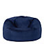 icon Aurora Classic Velvet Bean Bag Chair Navy Blue Bean Bags