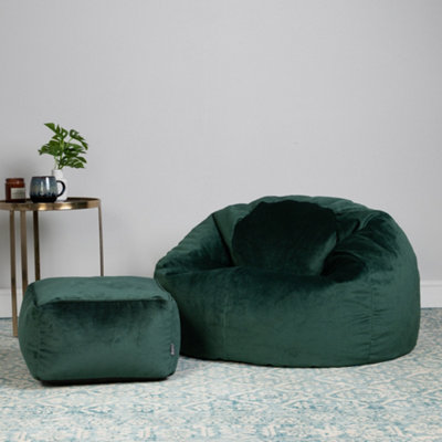 Emerald green deals bean bag chair