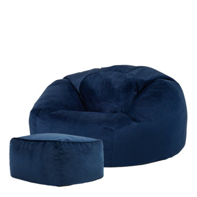 Navy bean bag discount chair