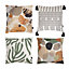 Icon Boho Down to Earth Print Outdoor Indoor Cushion Set of 4 - Collection Four