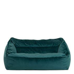 icon Cecilia Bean Bag Sofa Teal Green Giant Velvet Bean Bag Chair