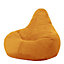 icon Dalton Corduroy Bean Bag Chair Ochre Yellow Recliner Bean Bags