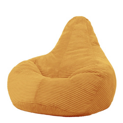 Mustard yellow bean online bag chair