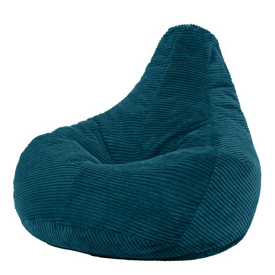 icon Dalton Corduroy Bean Bag Chair Teal Green Recliner Bean Bags