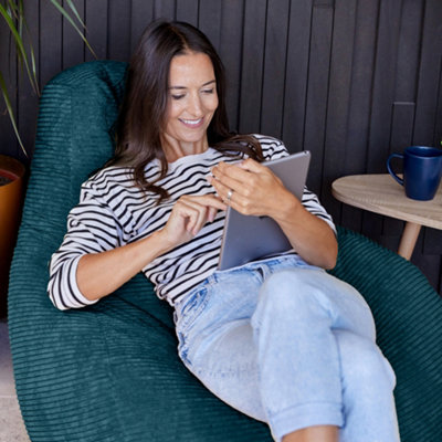 Green corduroy deals chair