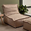 icon Dolce Indoor Outdoor Bean Bag Lounger Beige Patio Chairs