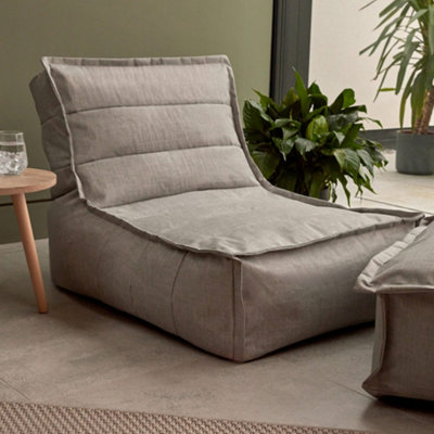 icon Dolce Indoor Outdoor Bean Bag Lounger Grey Patio Chairs