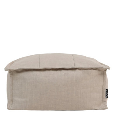 icon Dolce Indoor Outdoor Pouffe Footstool Beige Bean Bags
