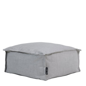 icon Dolce Indoor Outdoor Pouffe Footstool Grey Bean Bags