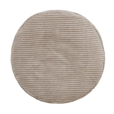 icon Frankie Corduroy Bean Bag Pouffe Natural Large Cord Footstools