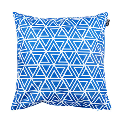 icon Geometric Pattern Scatter Cushion Blue 43x43cm