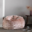 icon Hacienda Classic Faux Fur Bean Bag Chair Light Pink