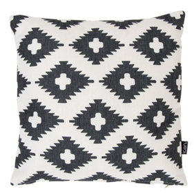 icon Indoor Outdoor Cushion Black Weatherproof Cushions