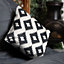 icon Indoor Outdoor Cushion Set of 4 Black Weatherproof Cushions