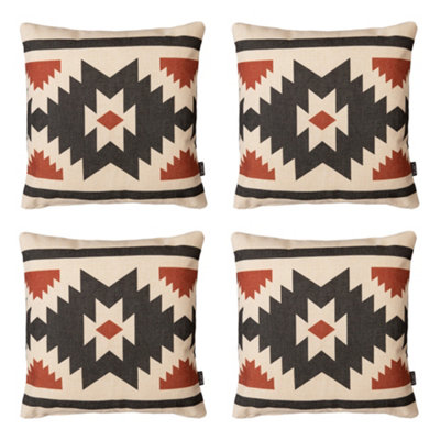 icon Indoor Outdoor Cushion Set of 4 Terracotta Weatherproof Cushions