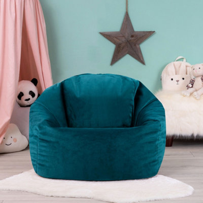 Teal velvet bean discount bag