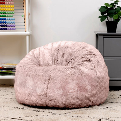 Light pink deals fluffy bean bag