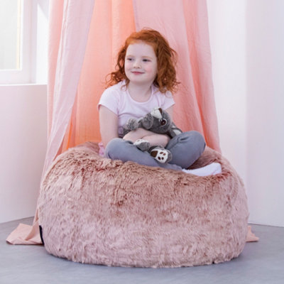 Baby pink bean store bag chair