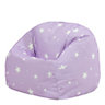 icon Kids Starry Skies Bean Bag Chair Lavender Purple Childrens Bean Bags